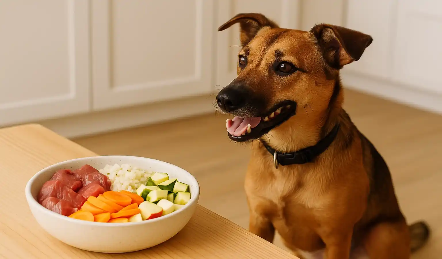 alimentación natural para perros con dieta casera equilibrada