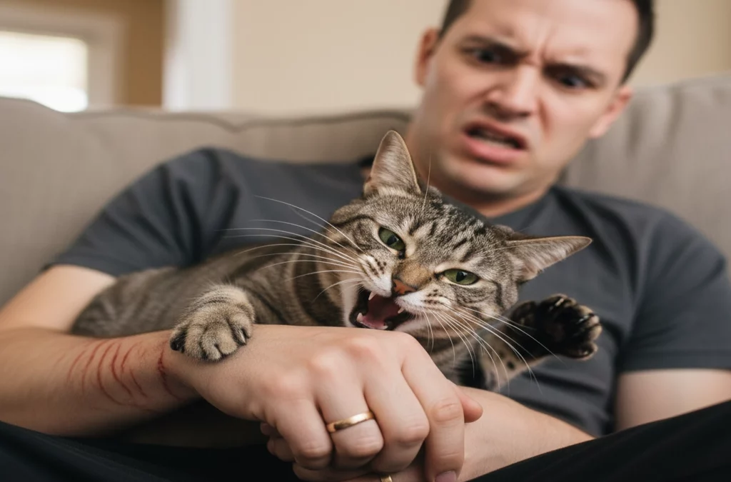 Por qué mi gato me muerde al acariciarlo