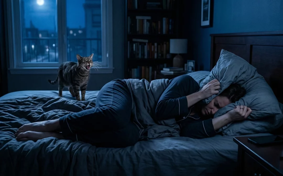 Mi gato maúlla mucho por la noche