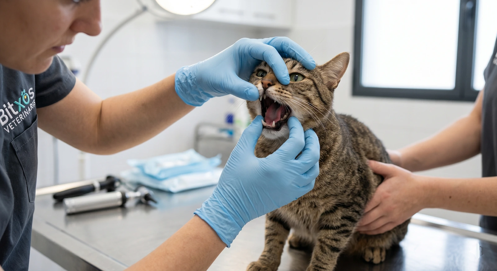 Revisión veterinaria tras la ingesta de plantas tóxicas para gatos