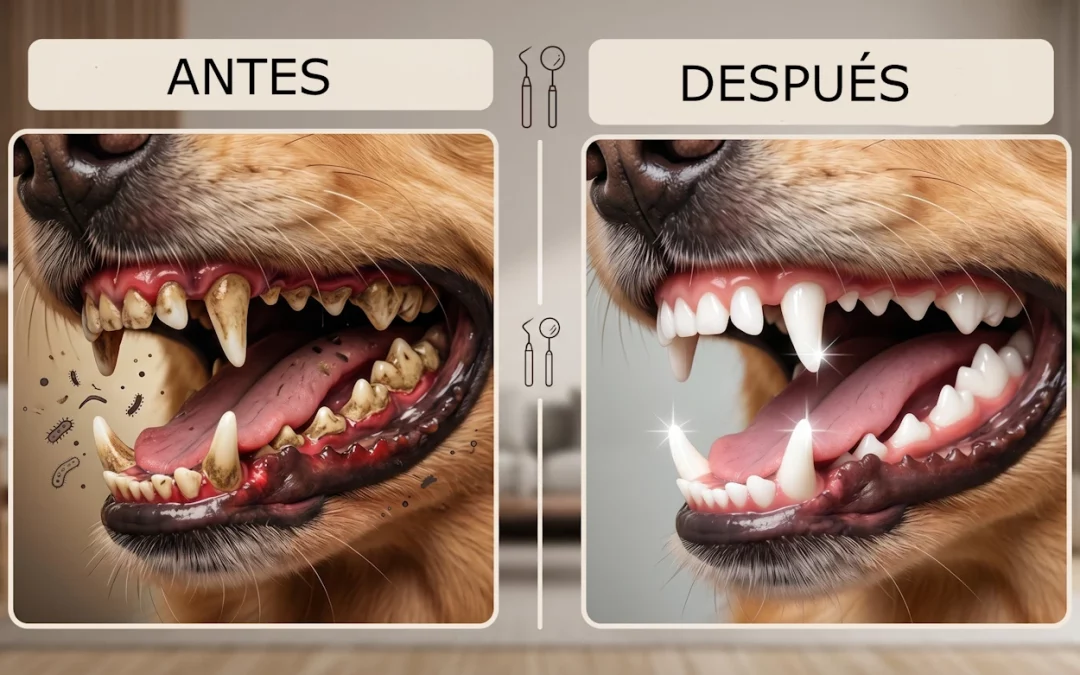 Limpieza dental para perros